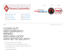 Tablet Screenshot of ensurelocks.co.uk